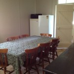 Dinning room with large table for family meals.